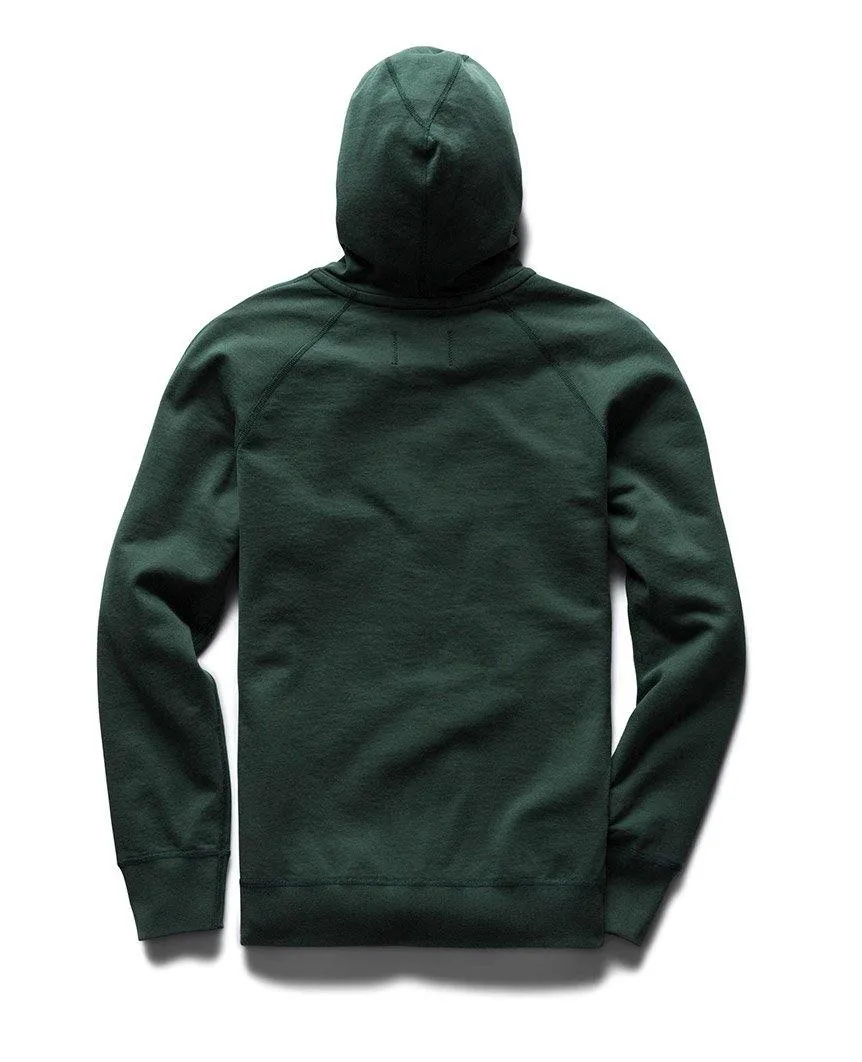 Pullover Hoodie Midweight Terry Forest Green