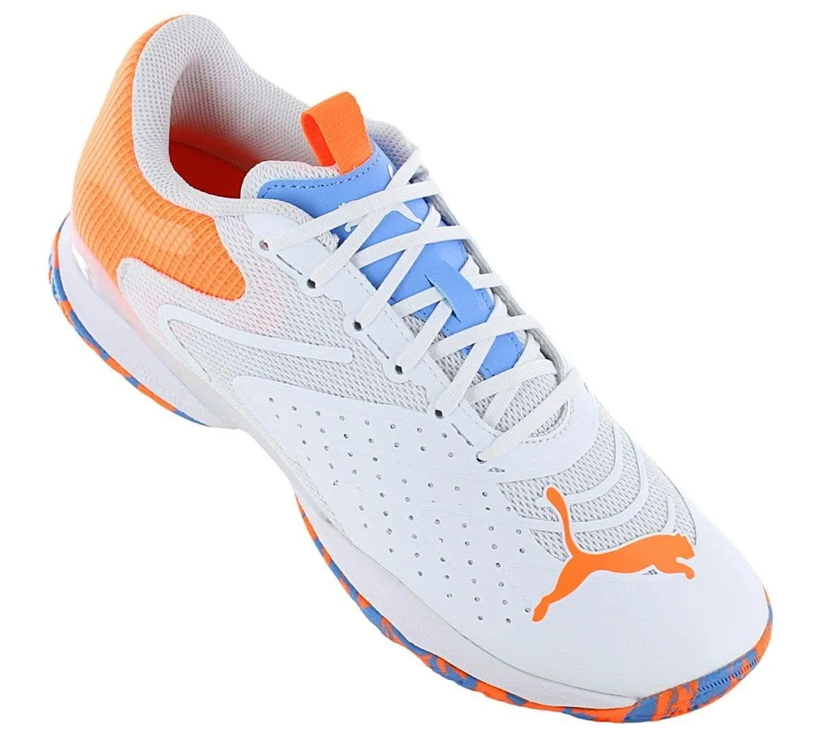 Puma Solarattack RCT - Padel Squash Sport Schuhe Weiß 106947-04