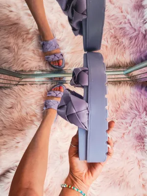 Purple Roxee Platform Sandal