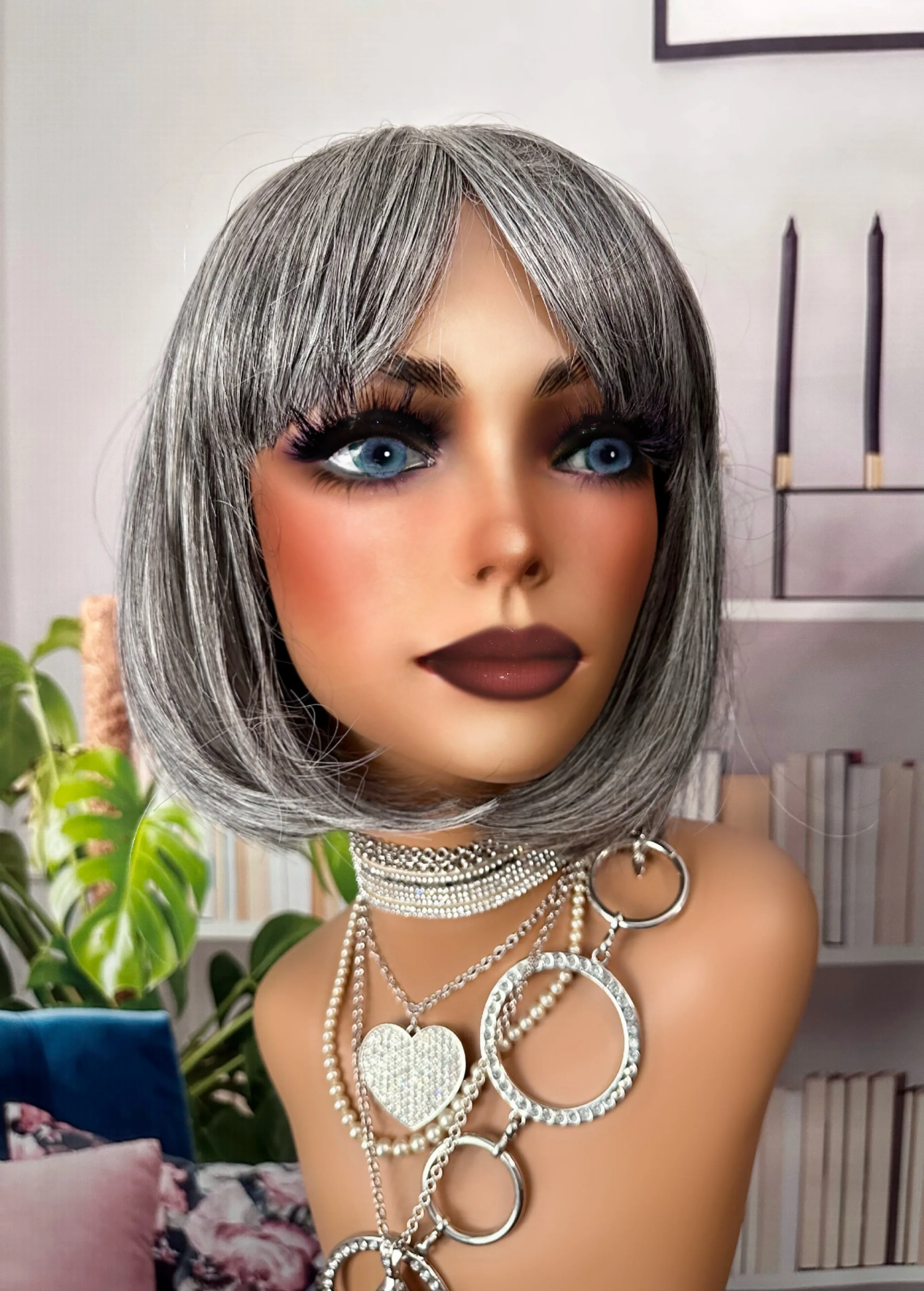 "Mink Gray"💕Bangs