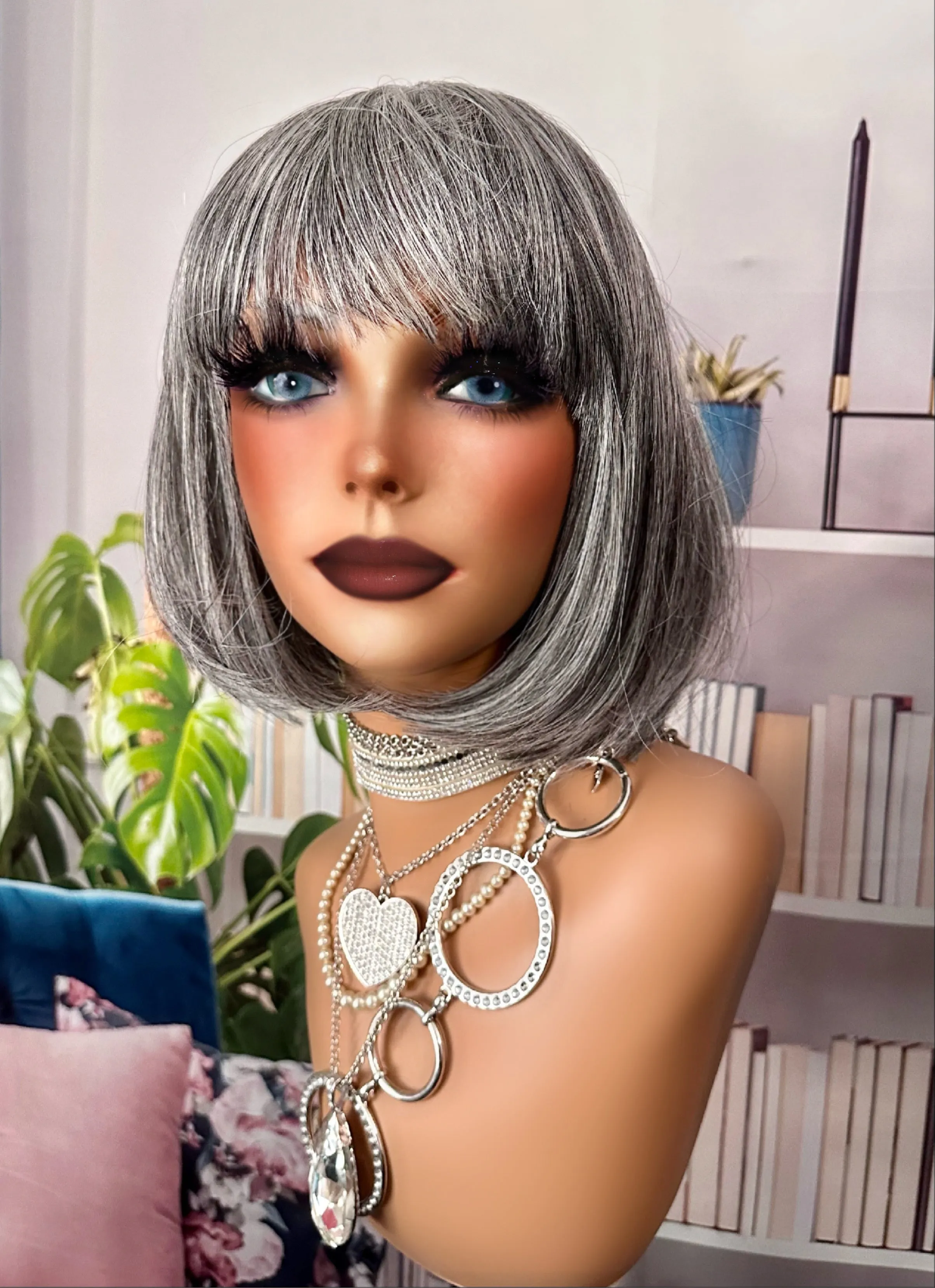"Mink Gray"💕Bangs