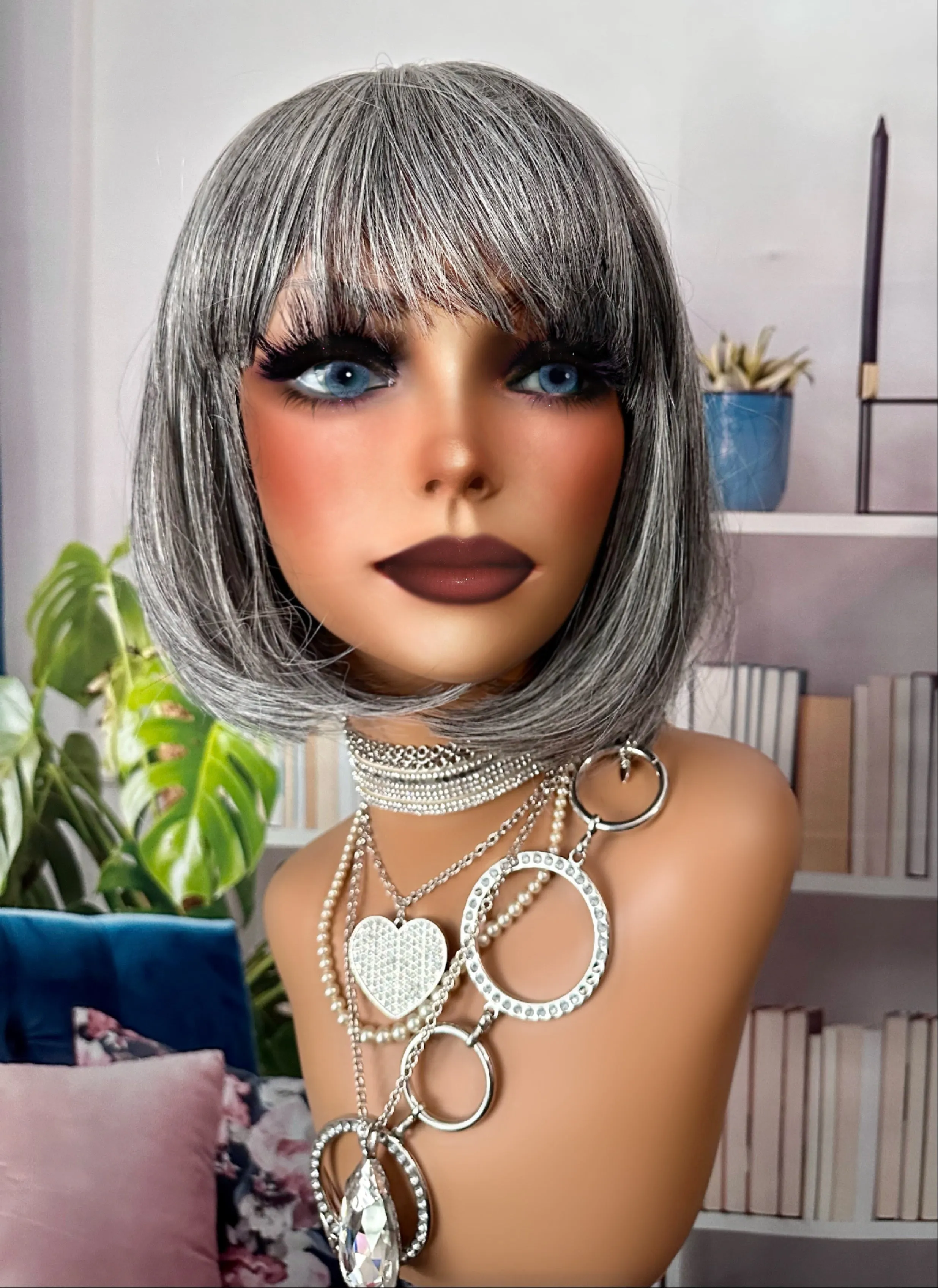 "Mink Gray"💕Bangs