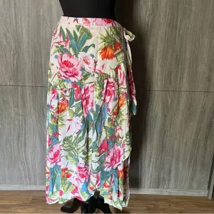 Rachel Roy Colorful Floral Wrap Skirt