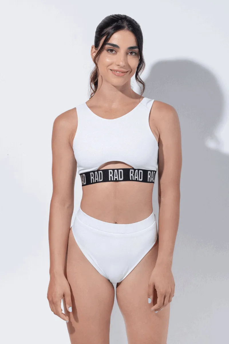RAD Bahari Top - White Glitter