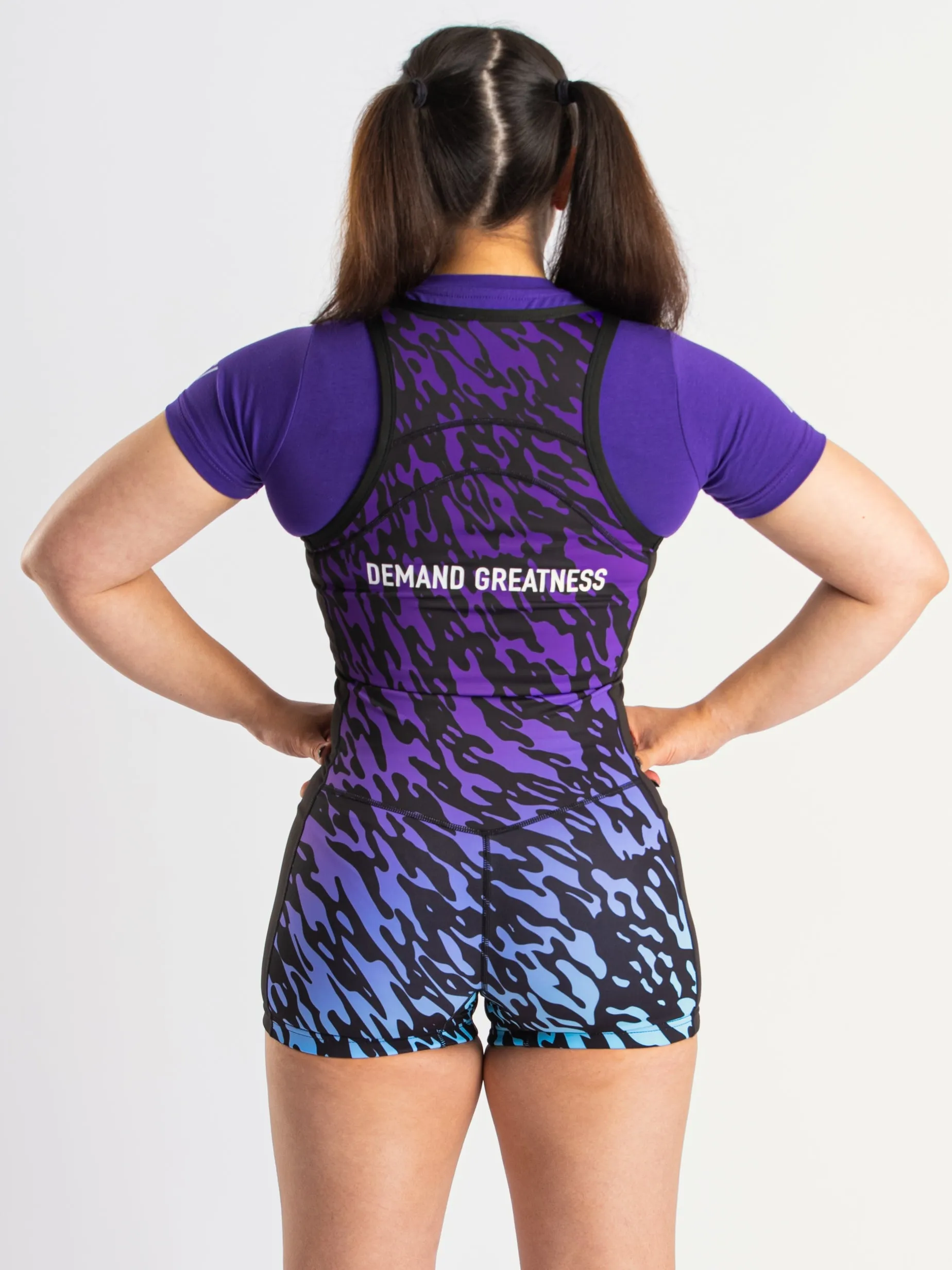 Rausch Women's Singlet - Violet Tiger