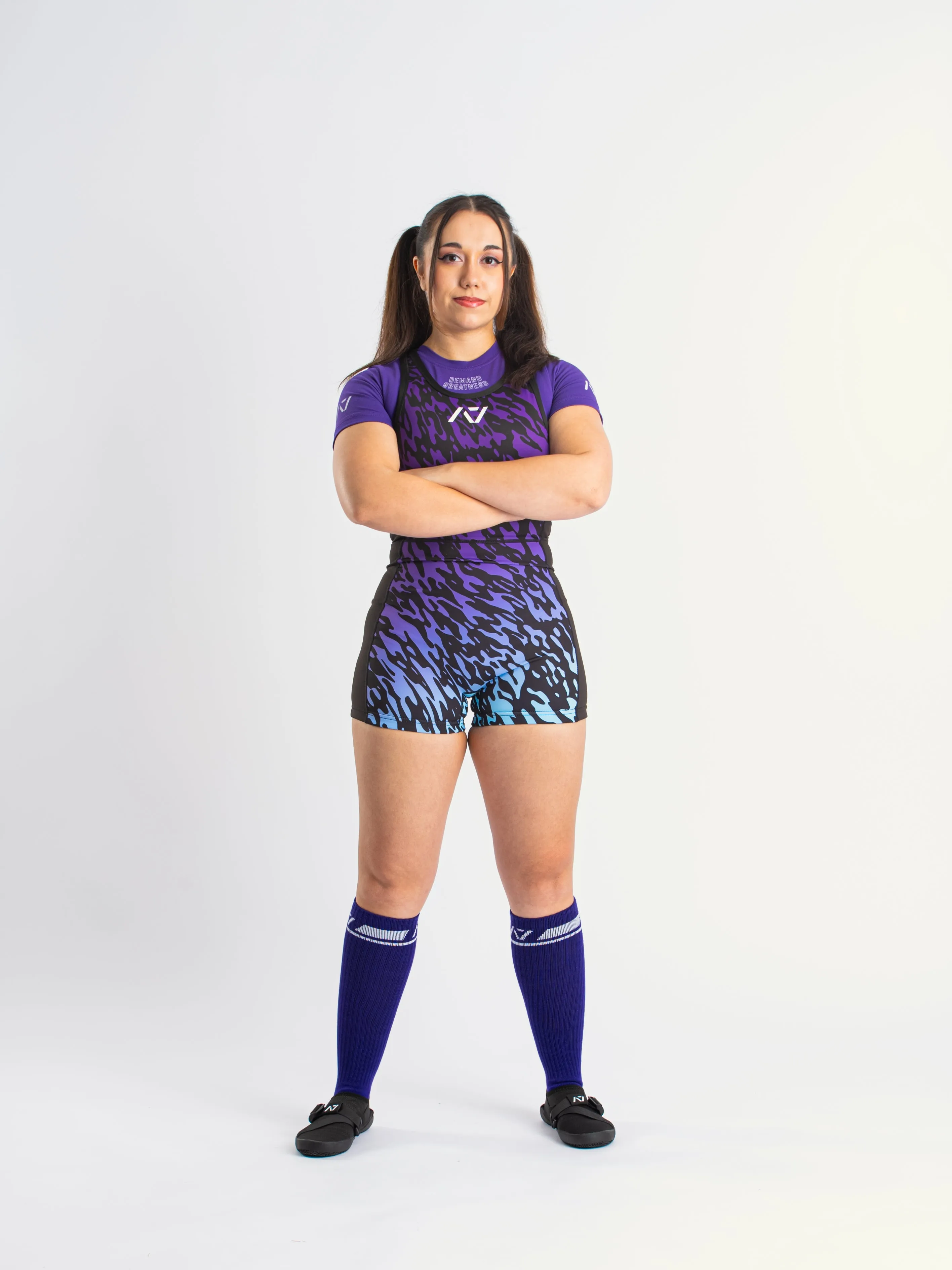 Rausch Women's Singlet - Violet Tiger