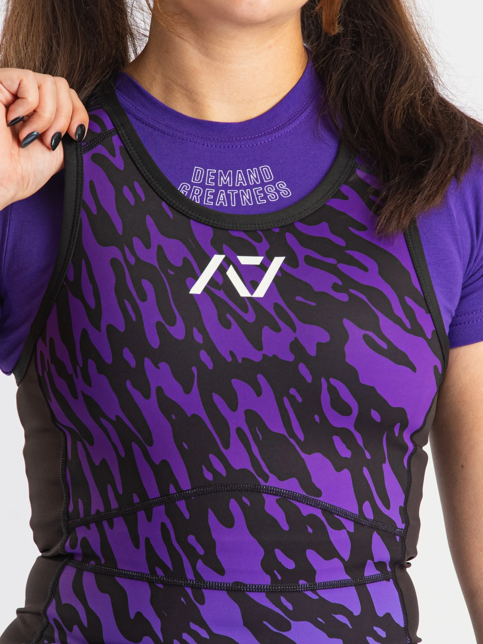 Rausch Women's Singlet - Violet Tiger