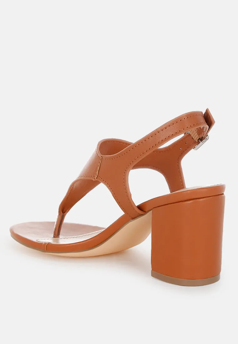 Real Leather Thong Toe Sandals By RUW