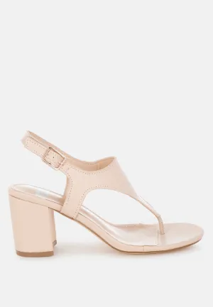 Real Leather Thong Toe Sandals By RUW