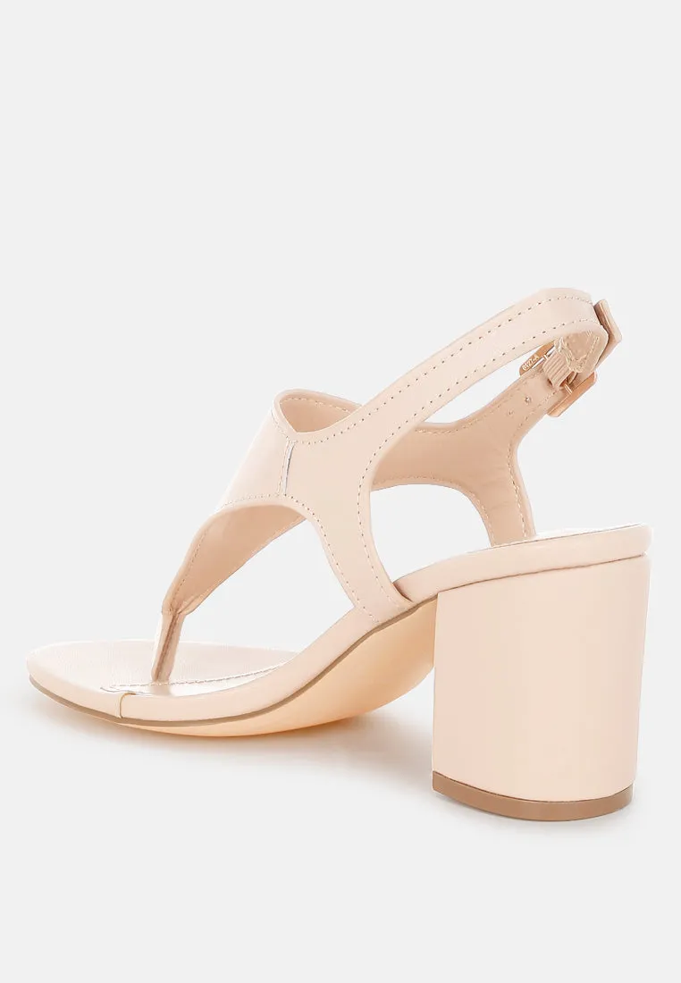 Real Leather Thong Toe Sandals By RUW