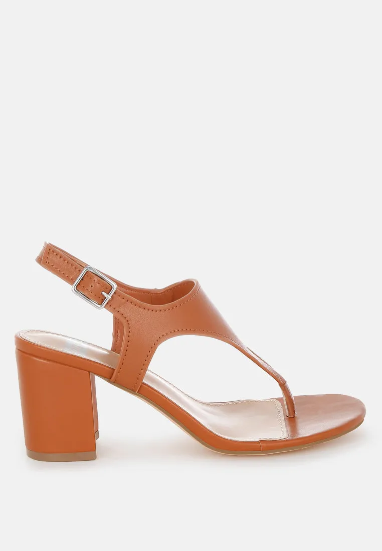 Real Leather Thong Toe Sandals By RUW