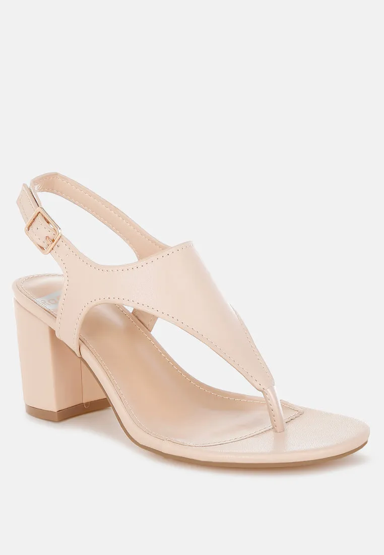 Real Leather Thong Toe Sandals By RUW