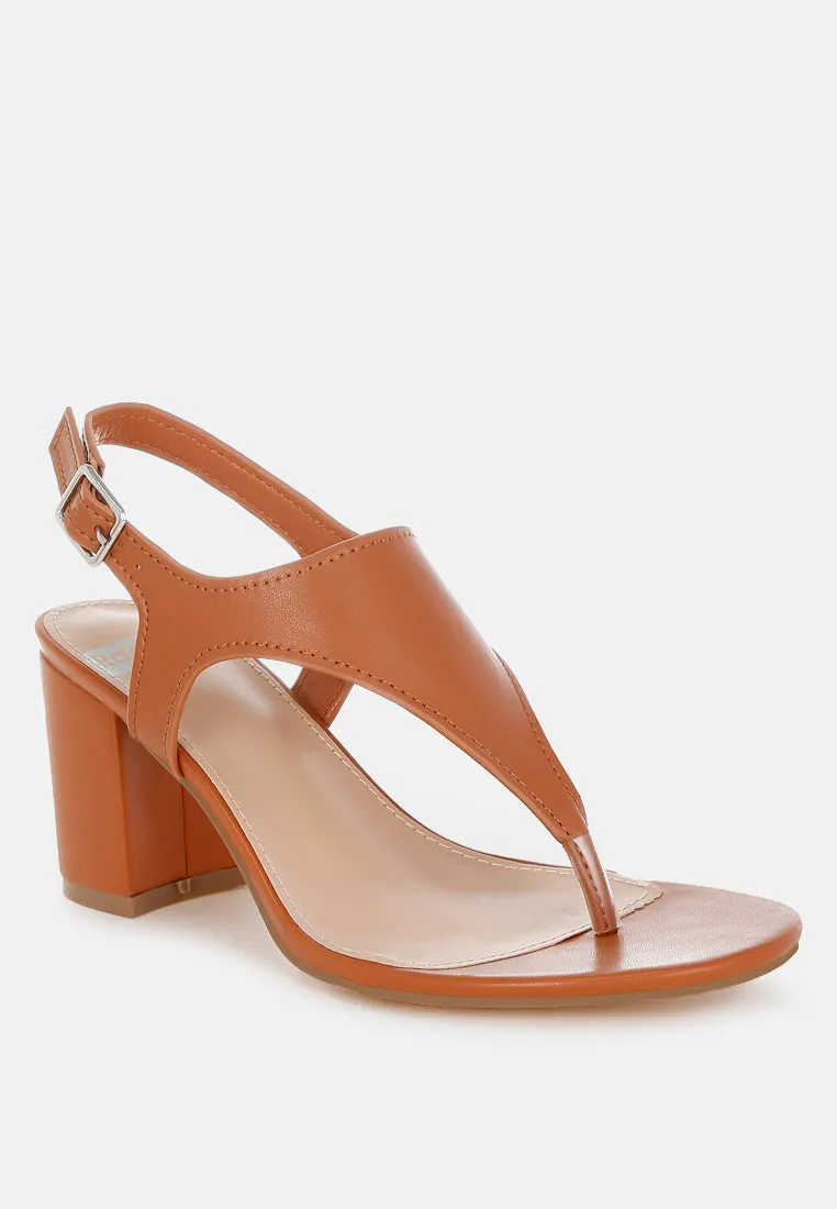 Real Leather Thong Toe Sandals By RUW