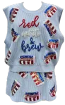 Red, White & Brew Sweater Vest