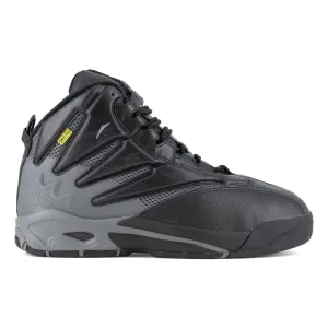 Reebok Mens The Blast Black/Dark Gray Leather MetGuard Work Shoes 9.5 W