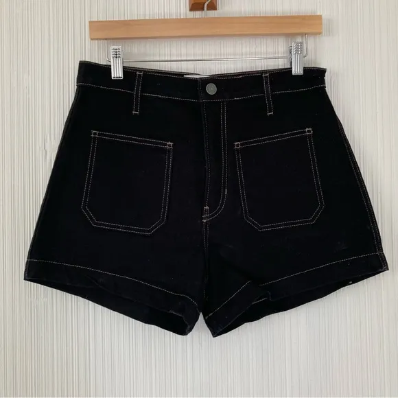 Reformation Alyssa High Rise Denim Short 28