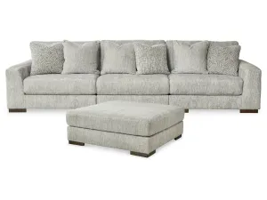 Regent Park 3-Piece Sectional with Ottoman