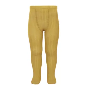 Ribbed Tights Mustard