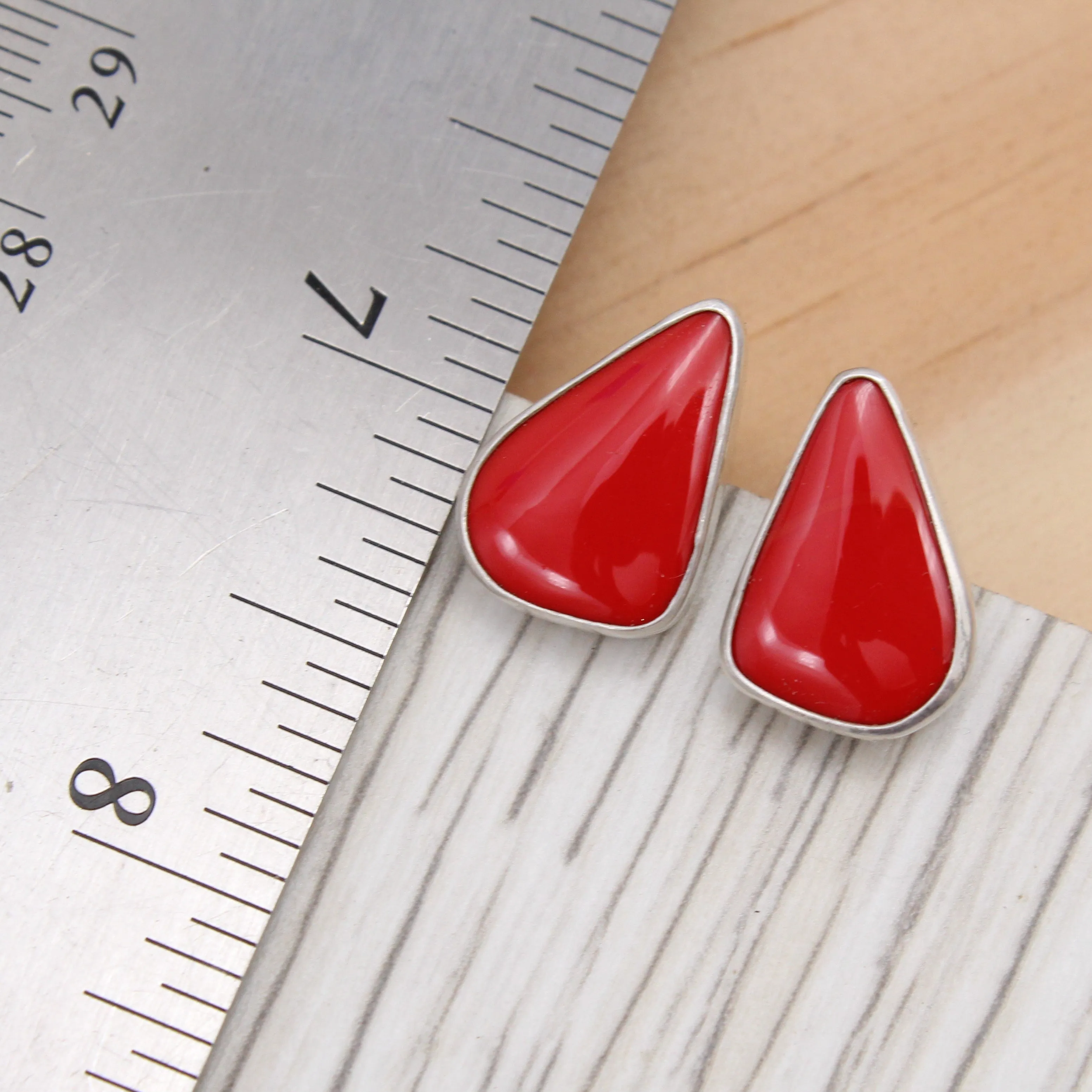 Rosarita and Sterling Silver Studs
