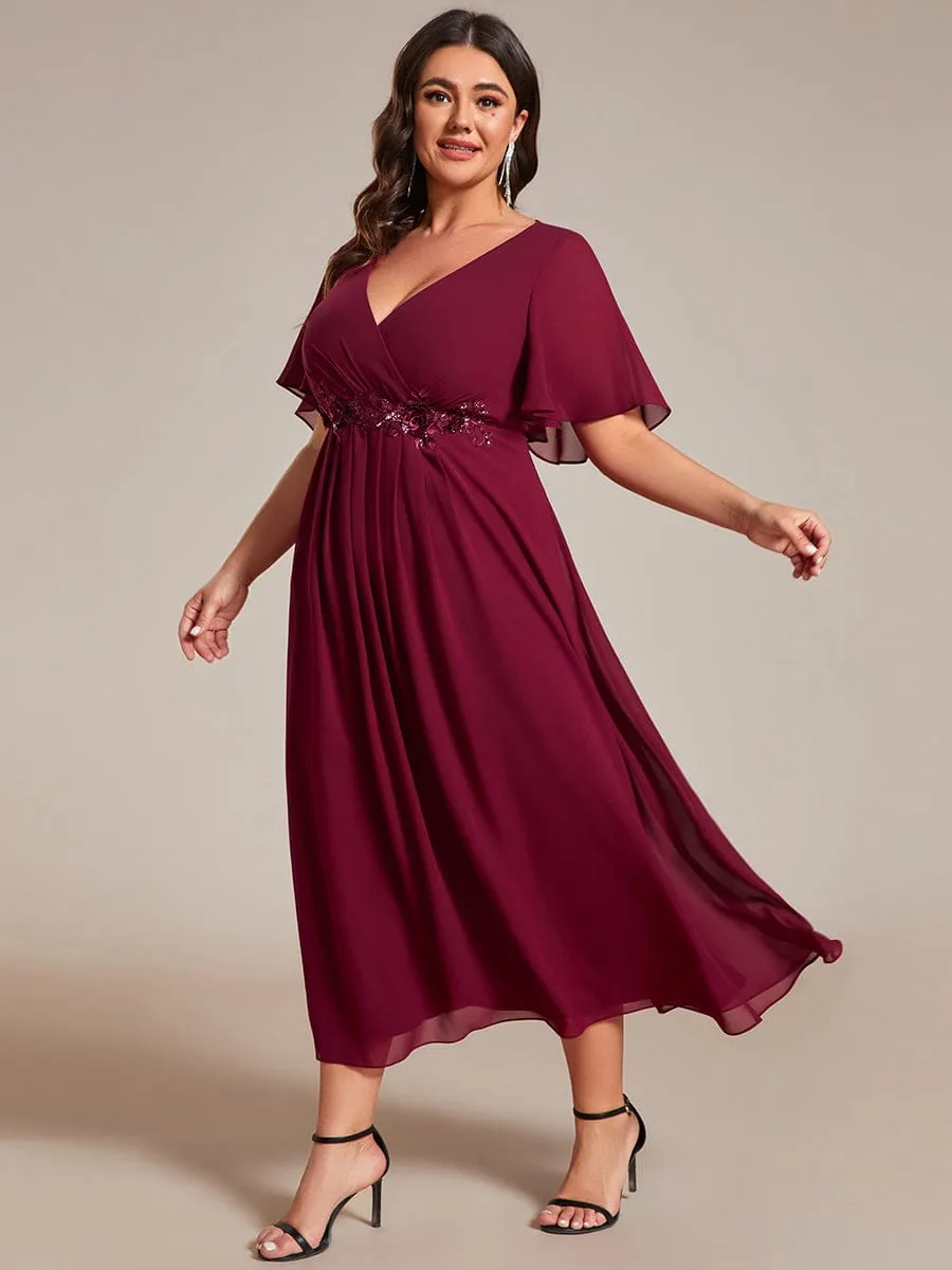 Roycebridal Corrieanne midi Mother of the bride/groom dress in burgundy Express NZ wide