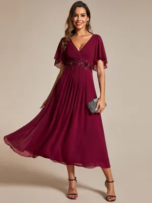 Roycebridal Corrieanne midi Mother of the bride/groom dress in burgundy Express NZ wide