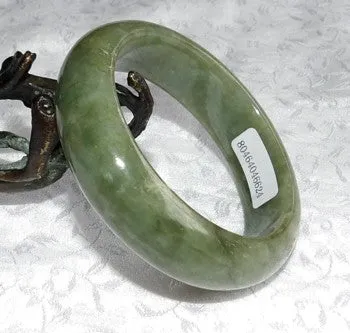 Sale-"Good Green" Gorgeous Small Jadeite Bangle Bracelet 50mm   Certificate (624)