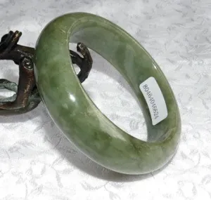 Sale-"Good Green" Gorgeous Small Jadeite Bangle Bracelet 50mm   Certificate (624)