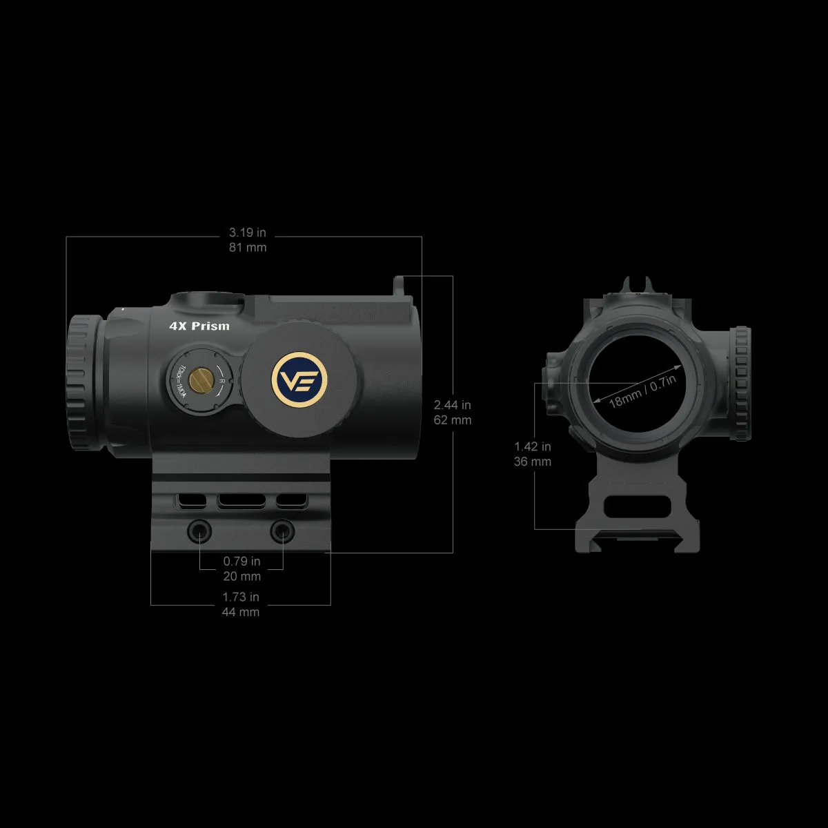 Scope PARAGON 4x24 - Micro Prism