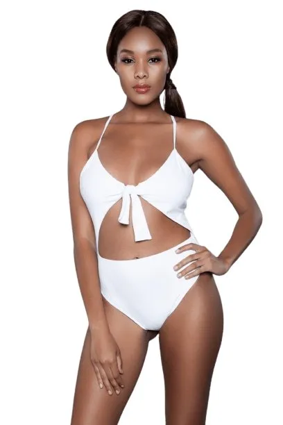 Sexy Amber Tie Front Cut Out Swimsuit