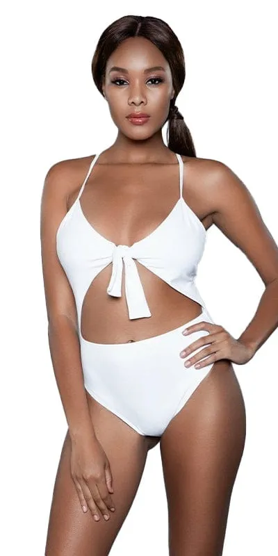 Sexy Amber Tie Front Cut Out Swimsuit