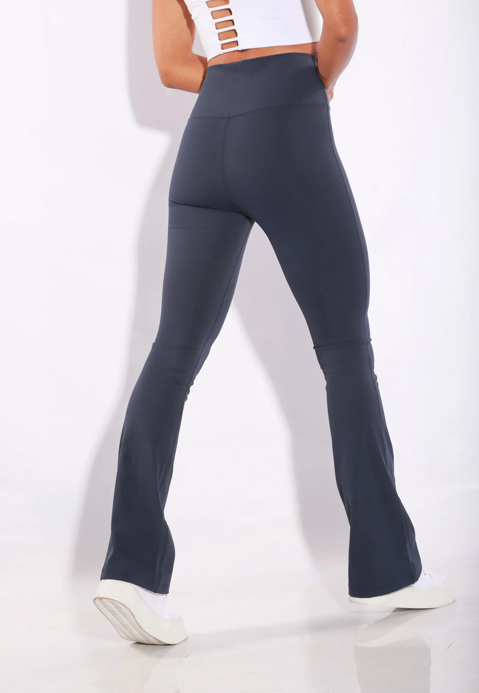 Shapewear TNG V waist flare Leggings - Blue