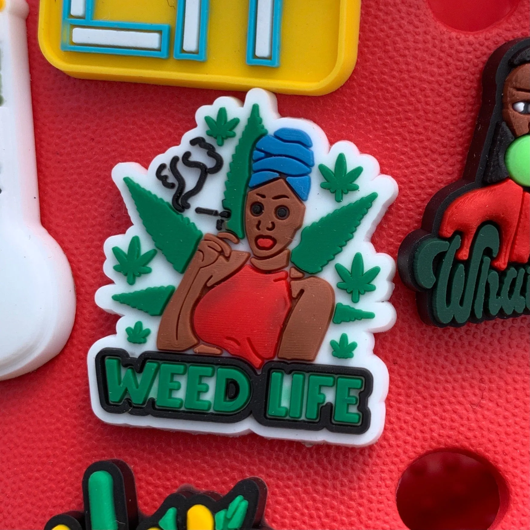 SHOE CHARMS - WEED LIFE