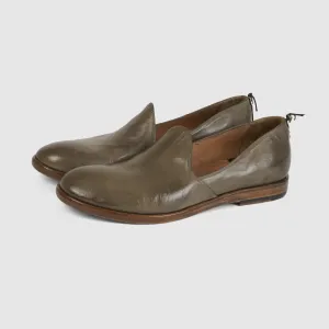 Silvano Sassetti Ladies Washed Leather Ballerina Style Slippers