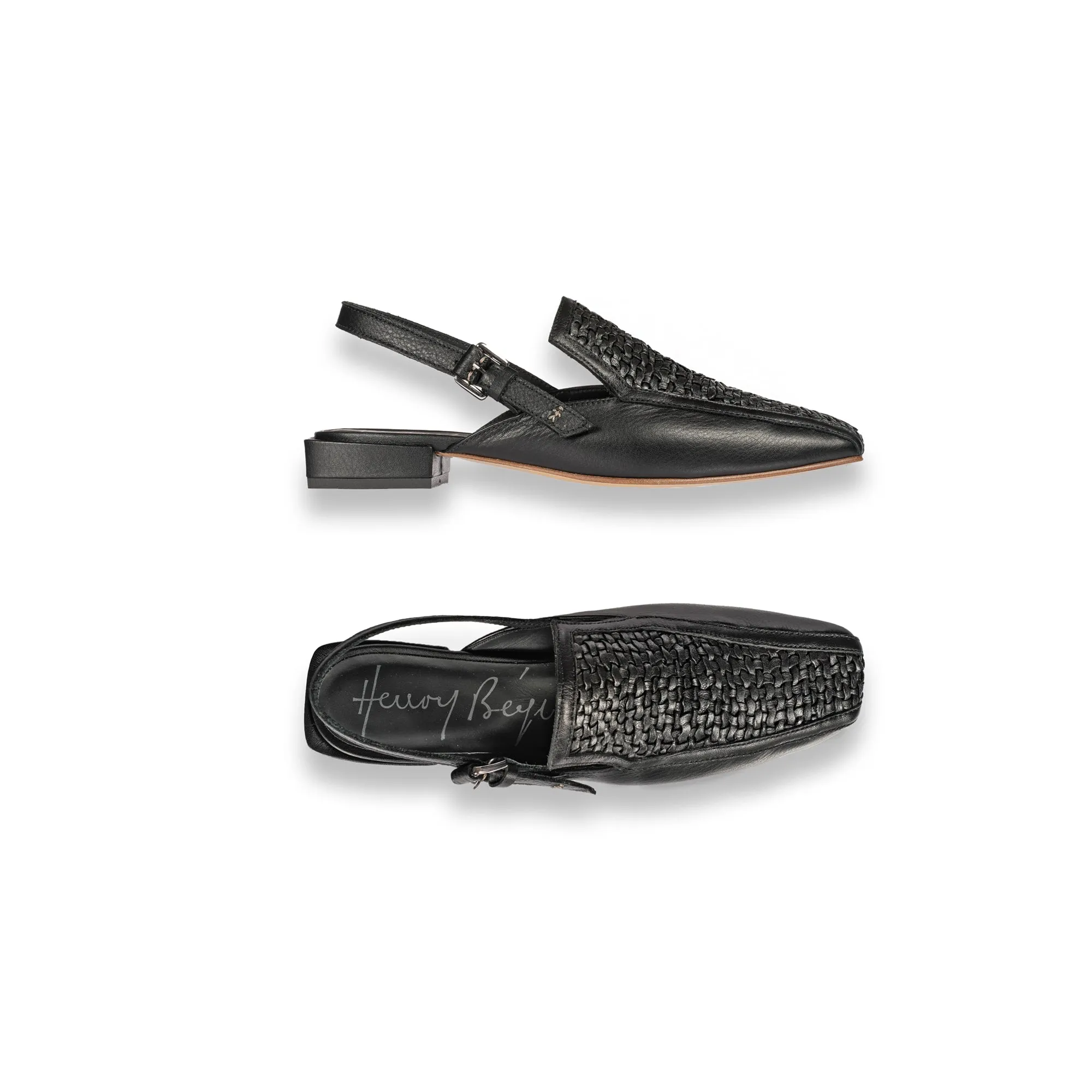 Slingback Weave Woven Madreperla