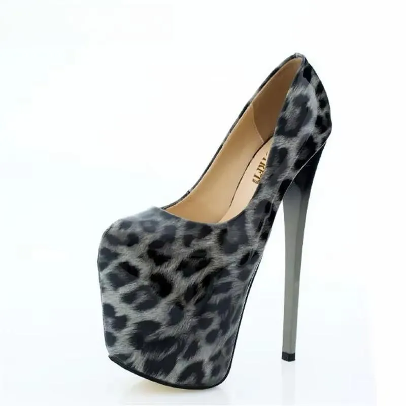 Spring/Autumn Leopard Print Stilettos 20 22cm Thin Heels Party Shoes Woman