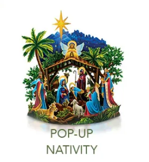 Starlit Nativity Pop Up Card