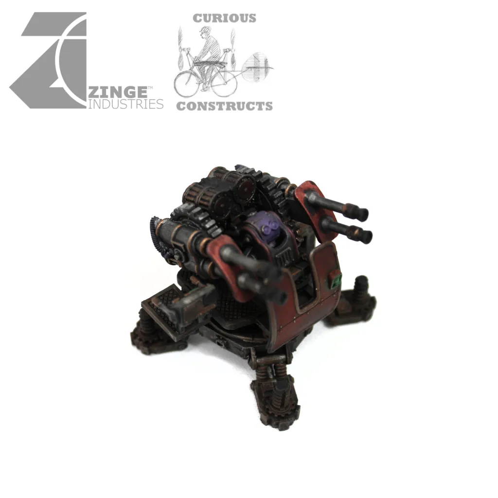 Steampunk Static "Mandrill" Gun Platform and Gun X 1