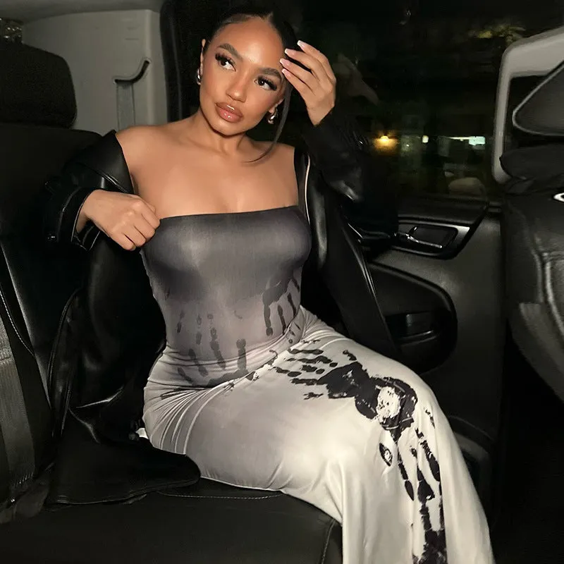 Strapless Low-Back Slit Dress for Daring Elegance and Style