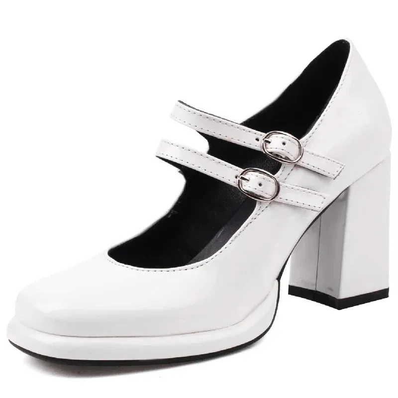 Straps Mary Janes High Heels Platform Shoes