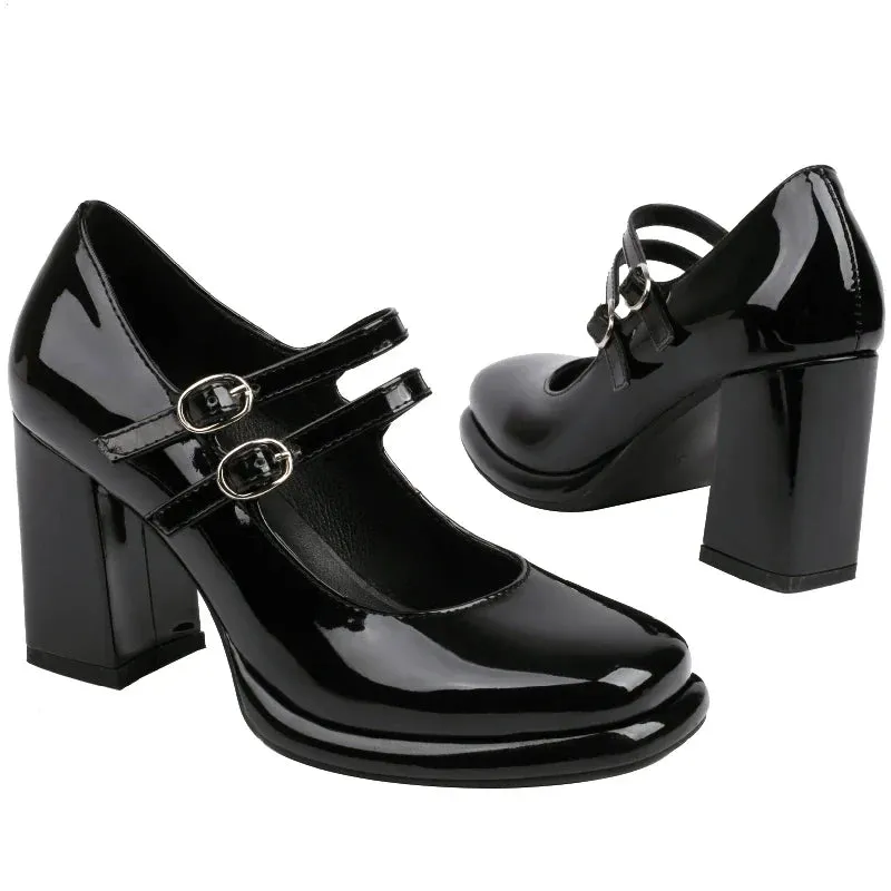 Straps Mary Janes High Heels Platform Shoes