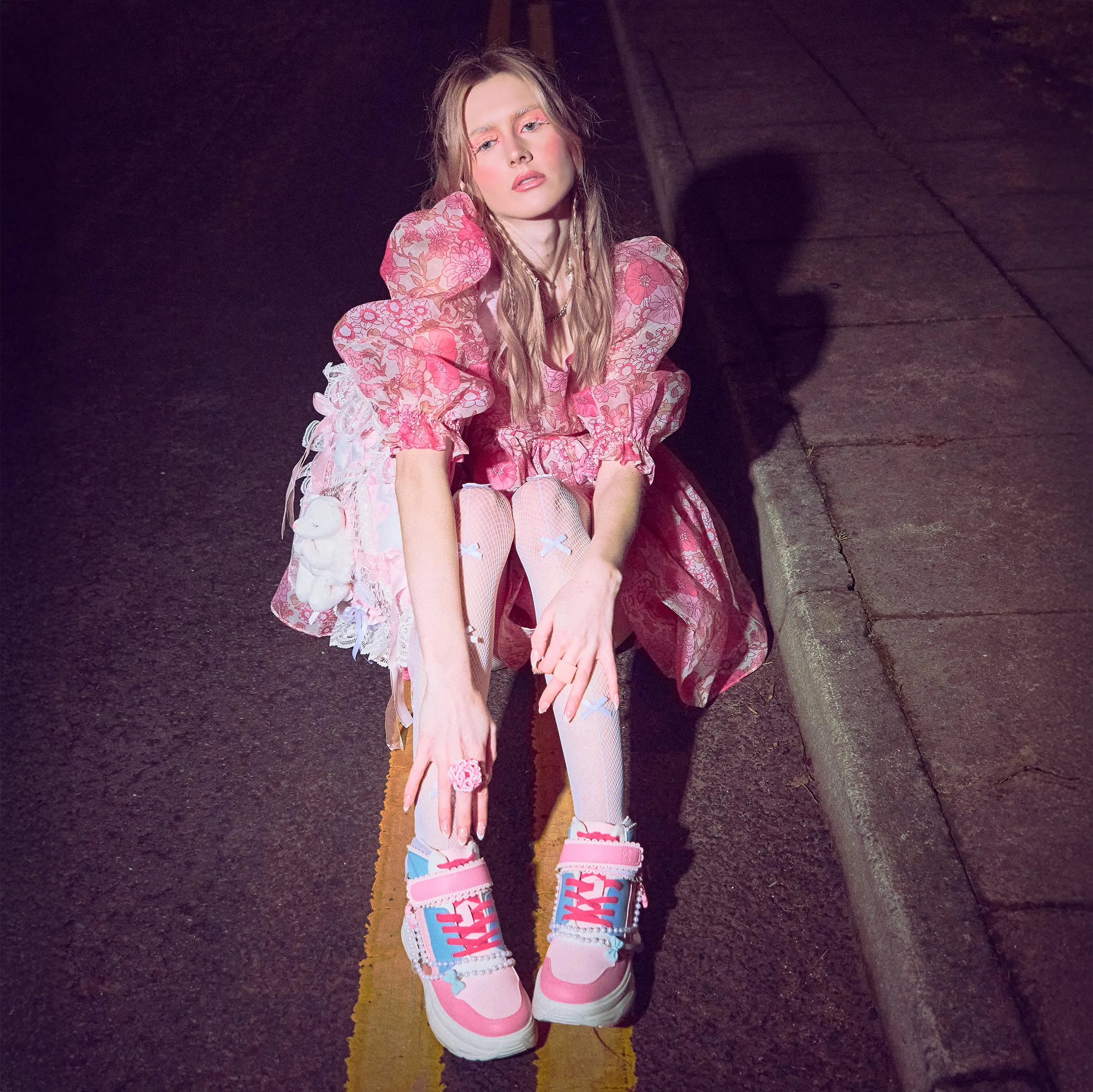 Sugar Wishes Chunky Hi Top Trainers - Pastel Multi