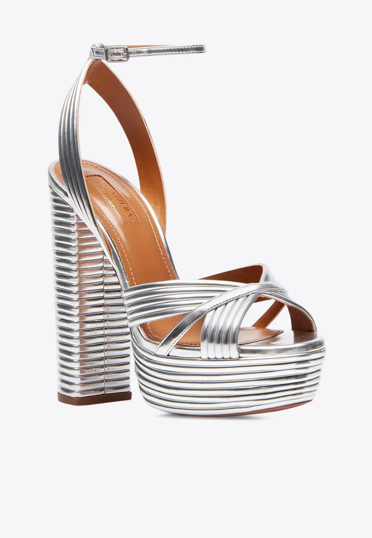 Sundance 140 Crystal-Embellished Platform Sandals