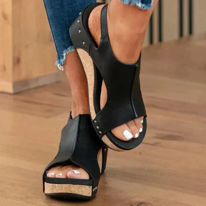 SYLVIE - ELEGANT AND COMFORTABLE WEDGE HEELS SANDALS