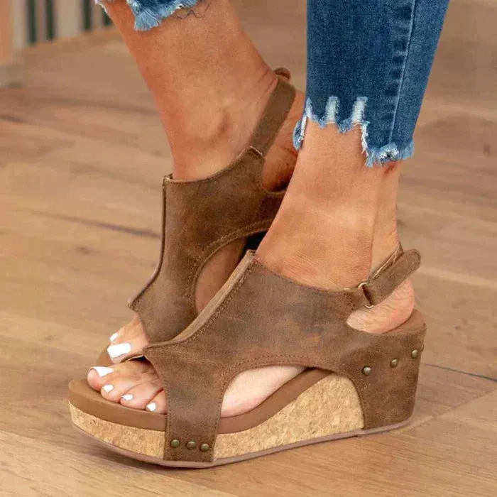 SYLVIE - ELEGANT AND COMFORTABLE WEDGE HEELS SANDALS