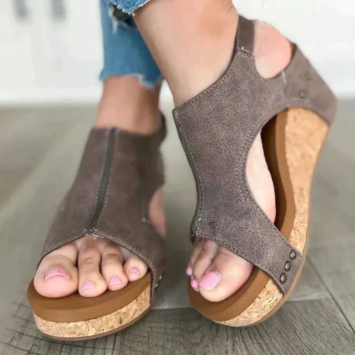 SYLVIE - ELEGANT AND COMFORTABLE WEDGE HEELS SANDALS