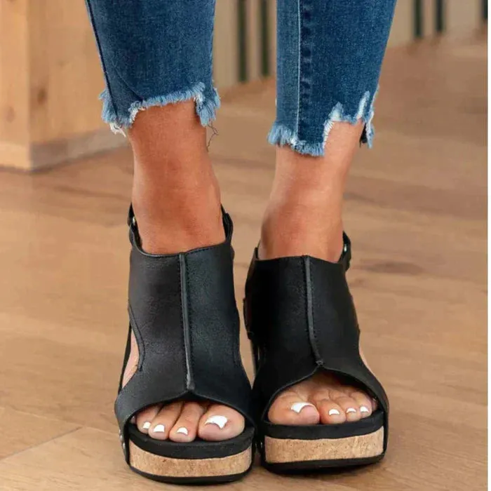 SYLVIE - ELEGANT AND COMFORTABLE WEDGE HEELS SANDALS