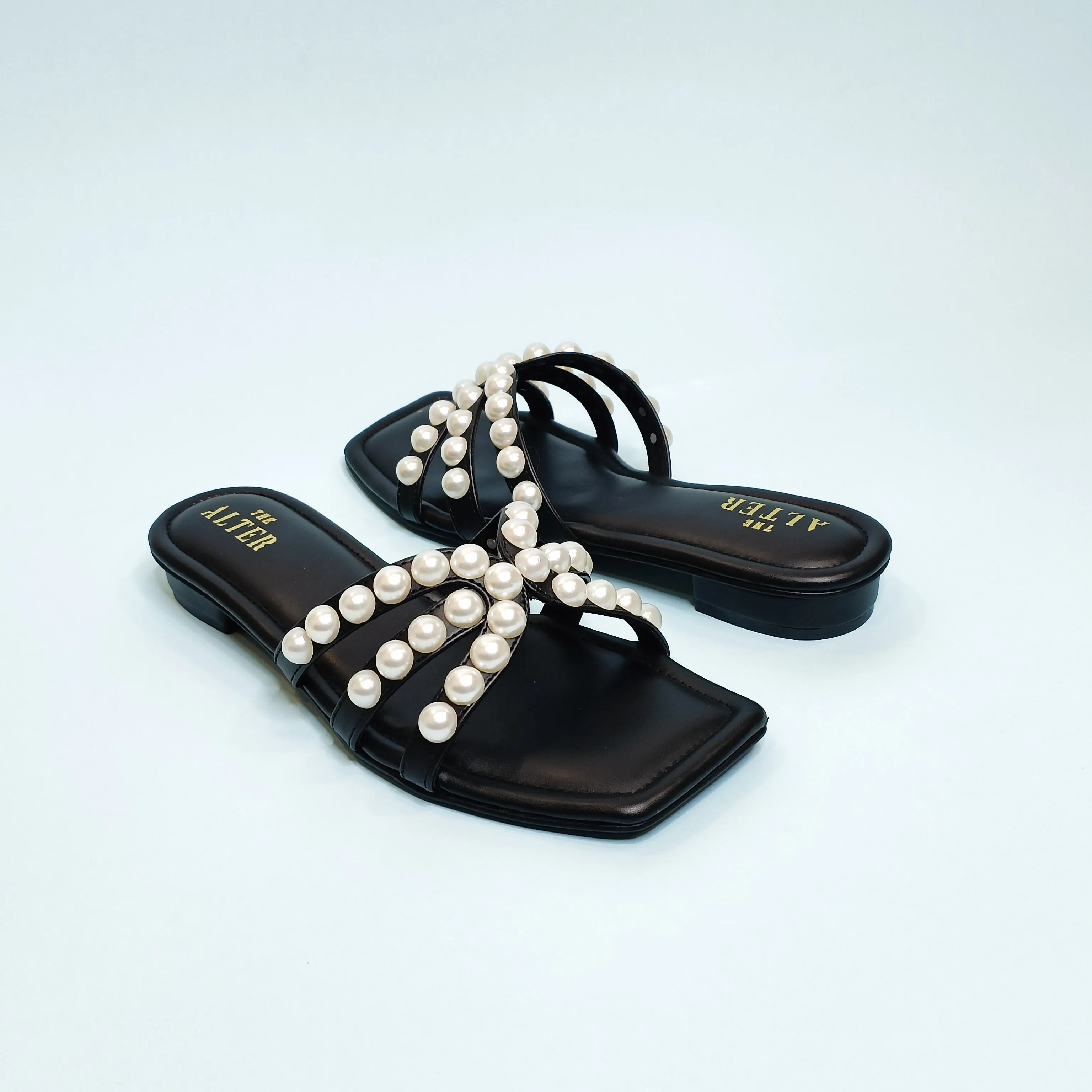 T shaped Pearl Flats