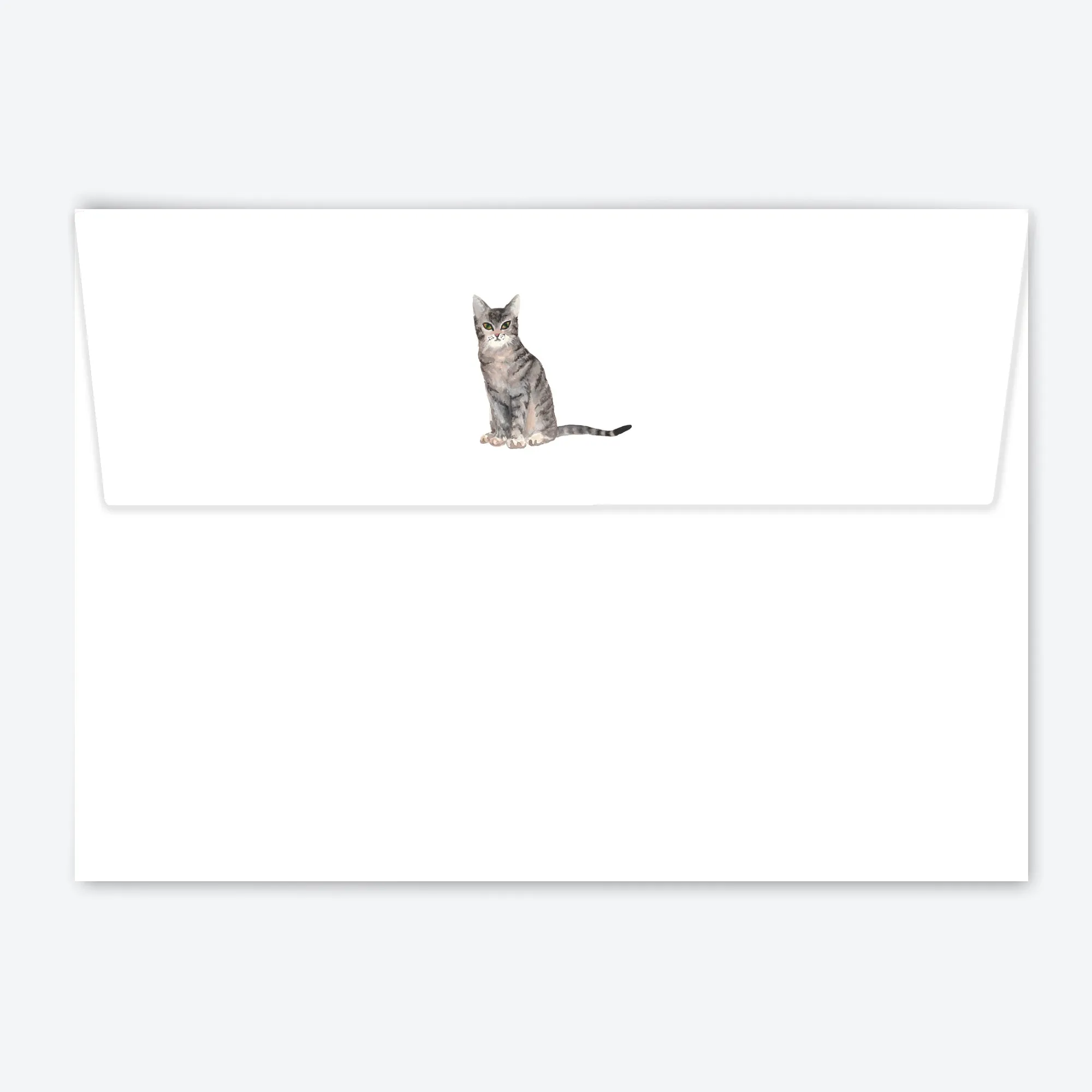 Tabby Cat Letter Writing Set in Writing Folder