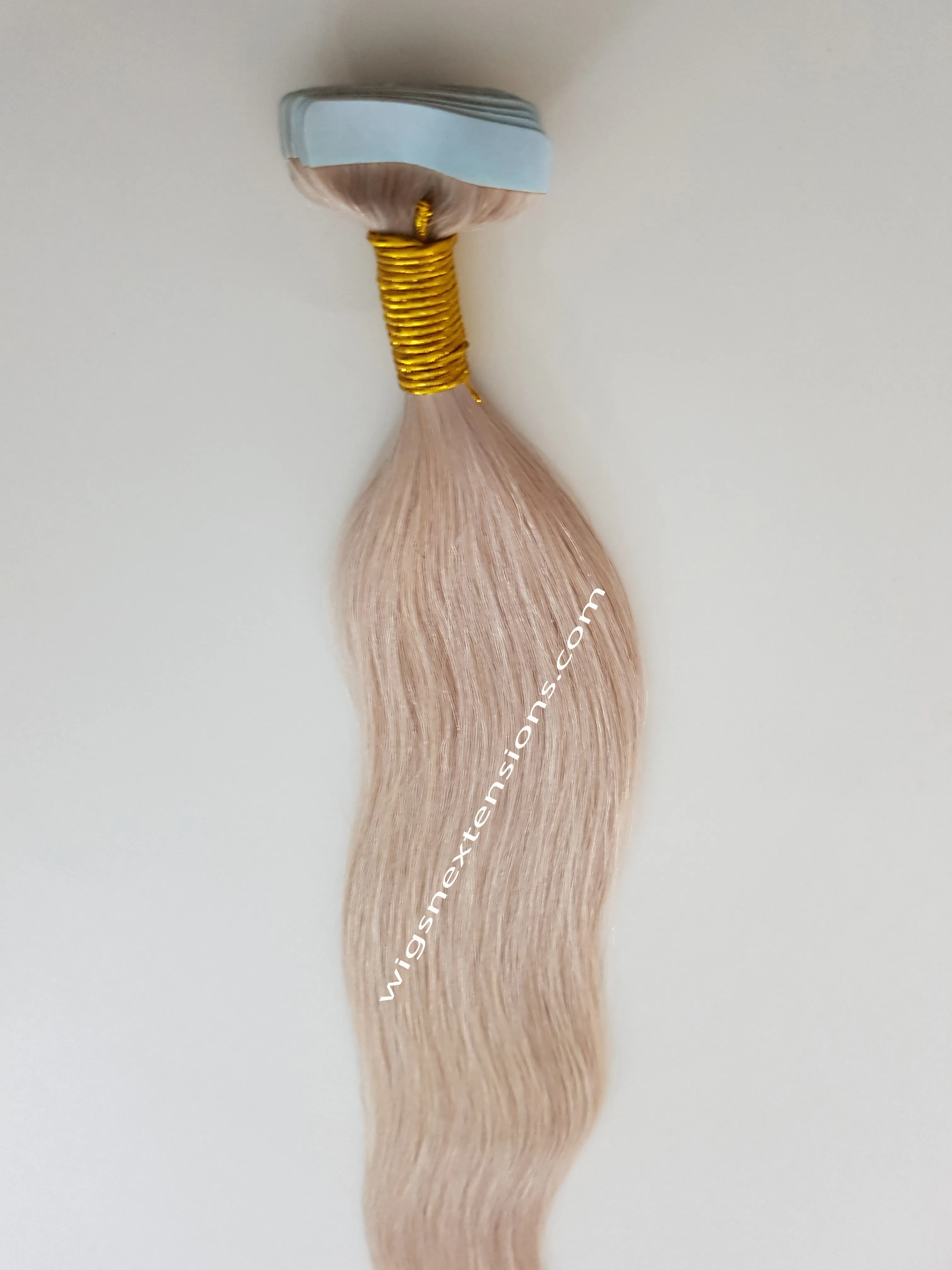 Tape In Remy Human  Hair Extensions High Grade Colour # 60 High Grade 24 Inches