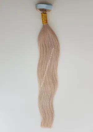 Tape In Remy Human  Hair Extensions High Grade Colour # 60 High Grade 24 Inches